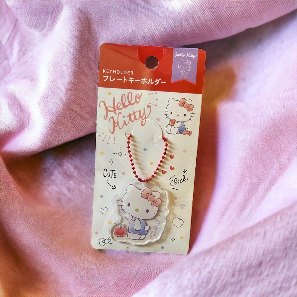 Japan Sanrio Hello Kitty Acrylic Clear Keychain